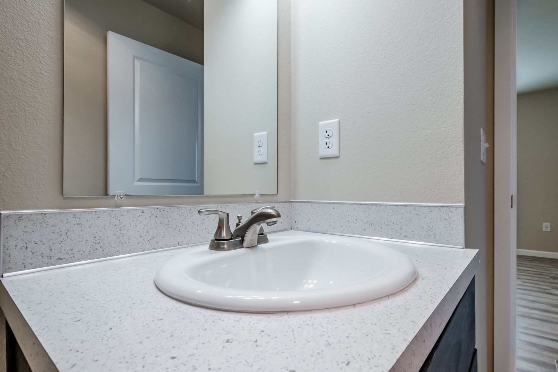 Santiam Gateway Apartments in Sweet Home Oregon, two-bedroom two-bathroom – bathroom sink -1.