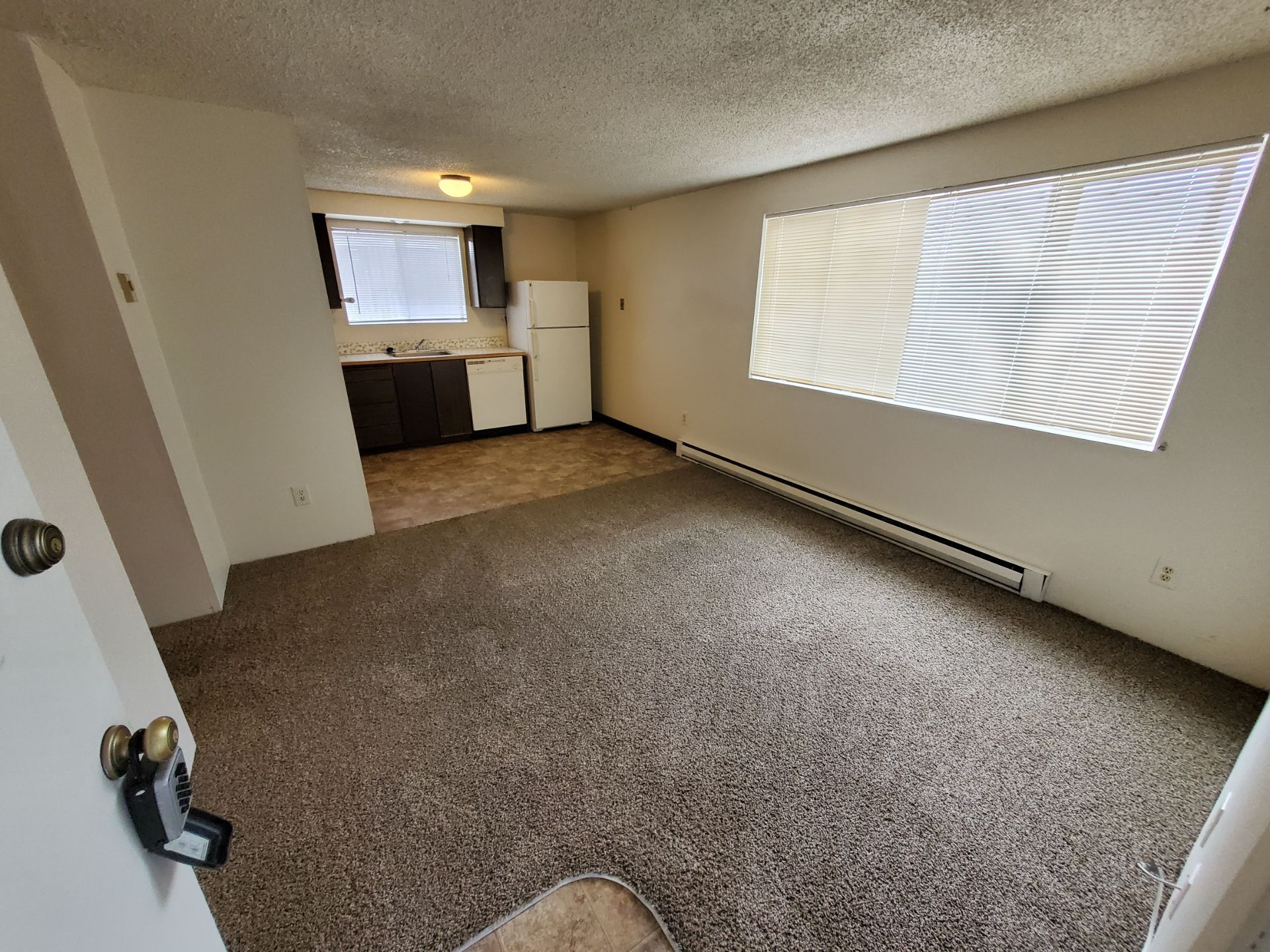 1061 Washington Apartments in Corvallis OR, Near Oregon State University one-bedroom, one-bath – living room. 
