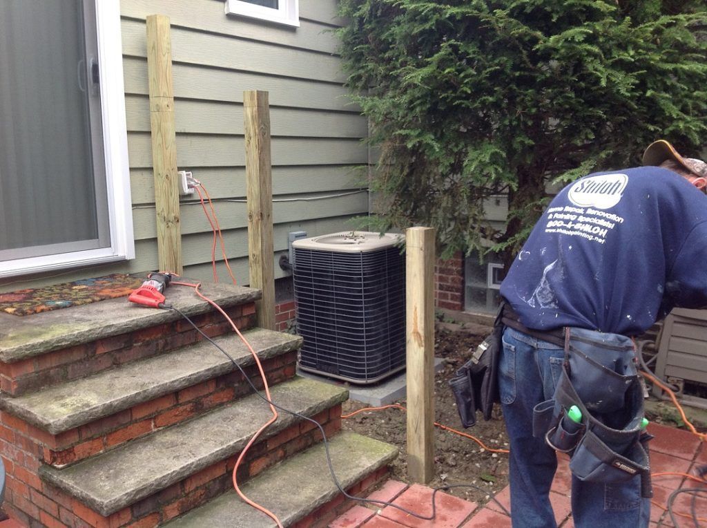 Before Stair Railing Renovation — Willoughby, OH — Shiloh Painting & Home Services LLC