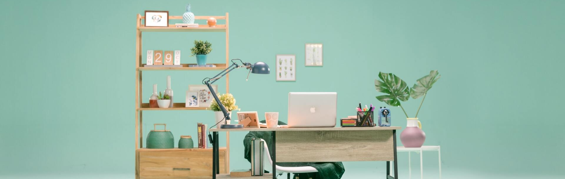 Green Walls Home Office
