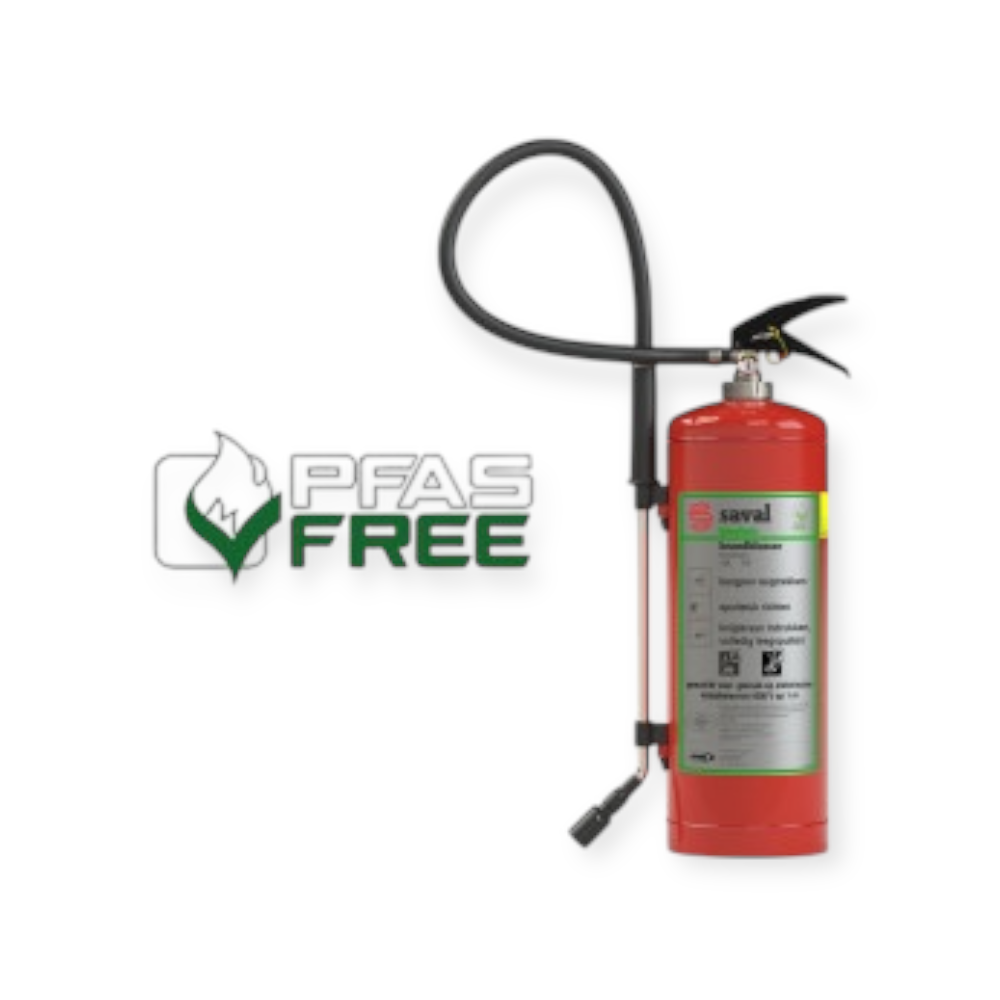 SAVAL vetbrandblusser 6 liter fluorvrij