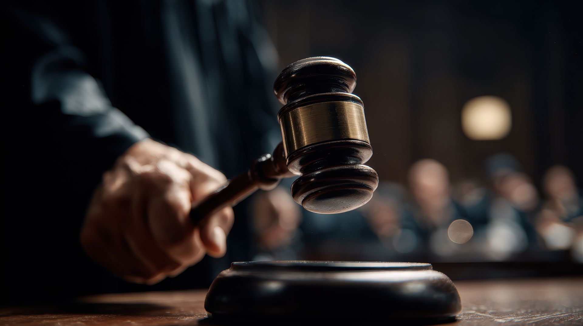Criminal defense attorney reviewing case files and legal documents