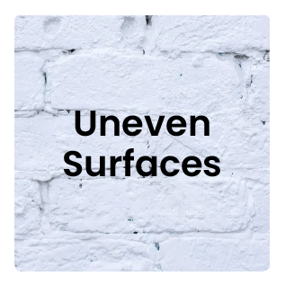 Printing on uneven surfaces
