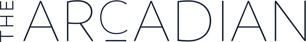 Dark version of The Arcadian logo.