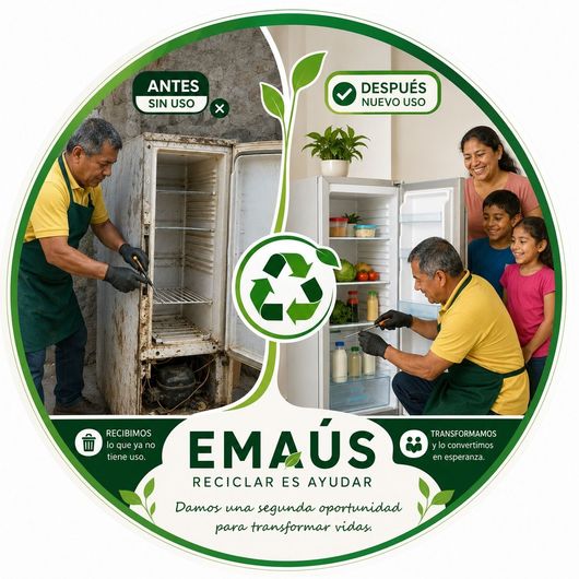 Anuncio de reciclaje de EMAÚS