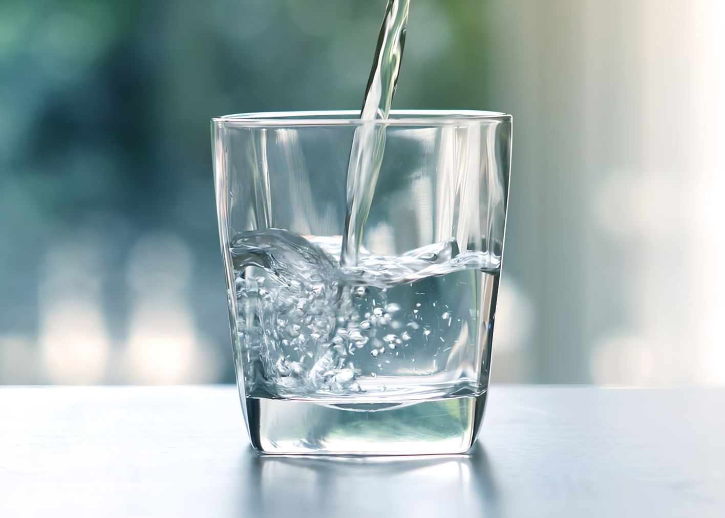 Water Being Poured Into a Clear Glass, With Bubbles Forming — Port Macquarie Pure Water In Laurieton, NSW