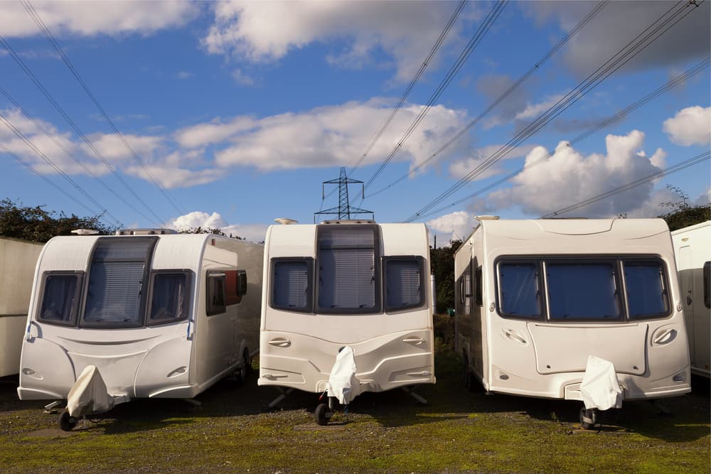 Caravans Stored In Rows — Bay & Basin Storage In St Georges Basin, NSW