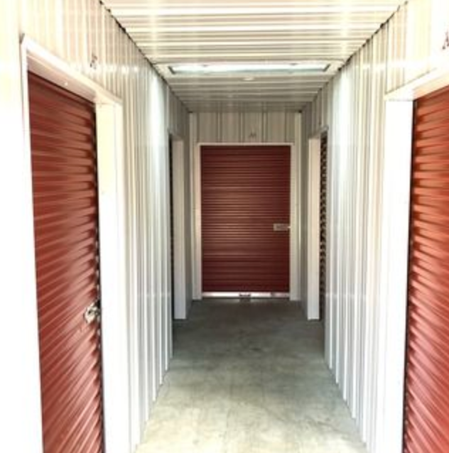 Drive-up access and storage unit rows at Nomar Self Storage Market Street in Wichita, KS
