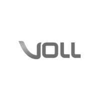 Gray “VOLL” logo on a white background