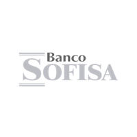 Banco SOFISA logo in gray on a white background