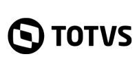 TOTVS logo with black text and circular icon on a white background