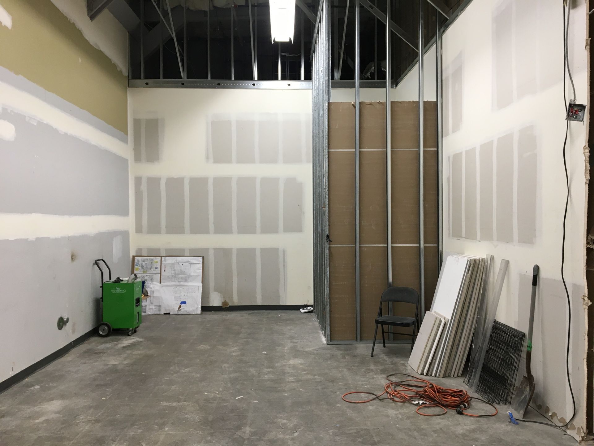 A retail store in the process of being remodeled.