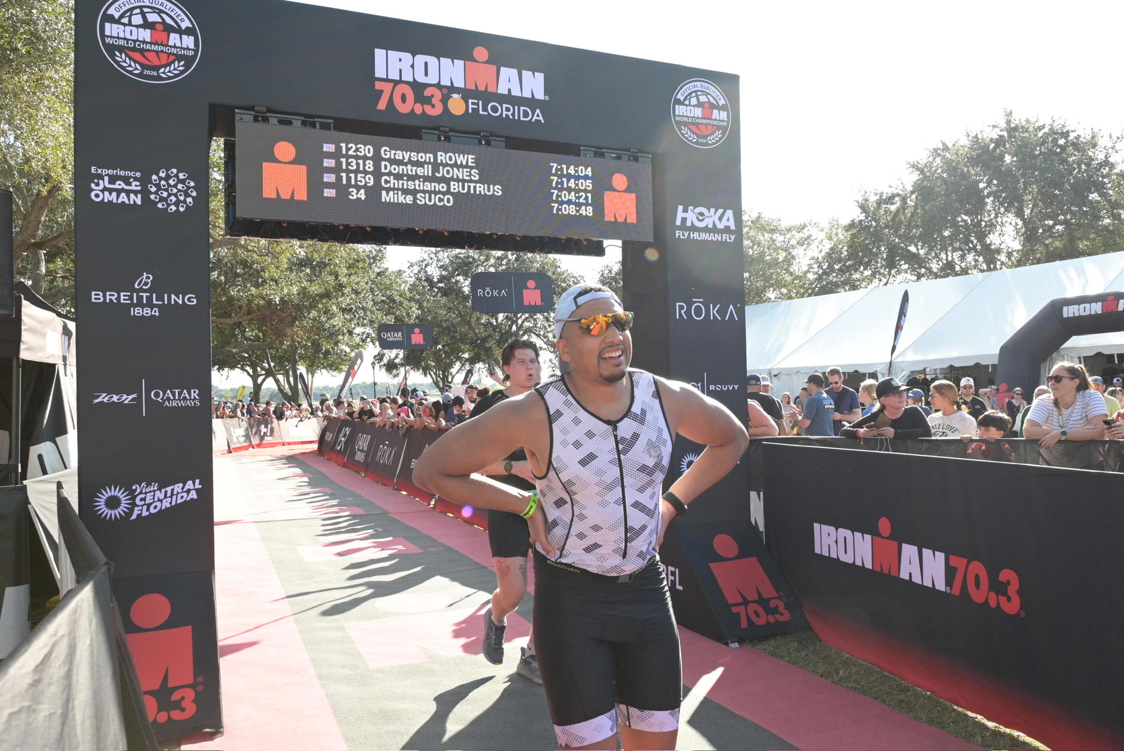 Ironman competition finish
