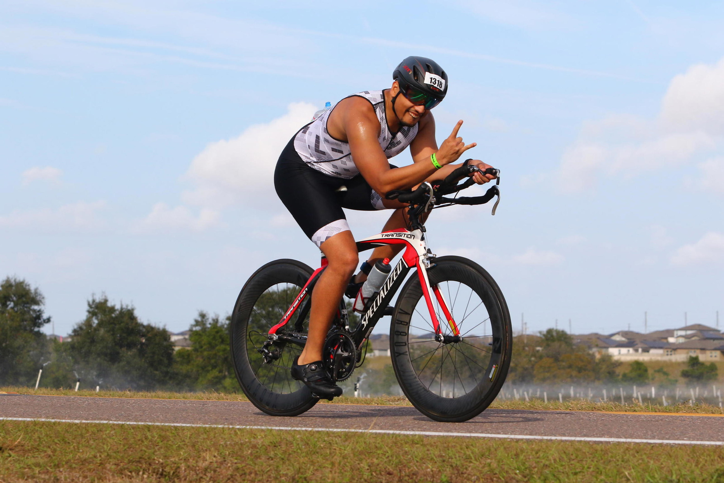 Donny Jones competing in Ironman