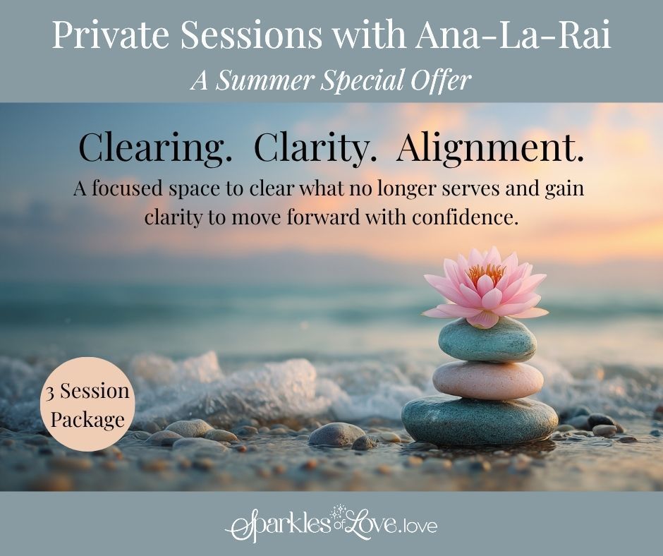 Promotional flyer for a live healing class, “Deep Healing Within,” with meditating figure in purple cosmic background