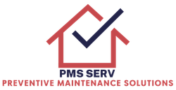 A logo for pms serv preventive maintenance solutions