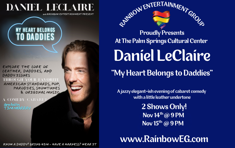 Promotional poster for Daniel LeClaire comedy show 