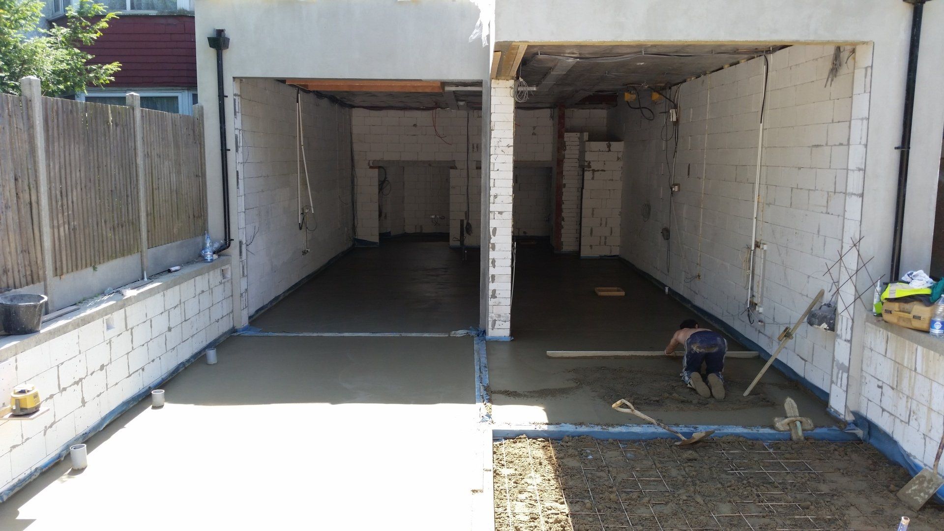 Screeding Outside