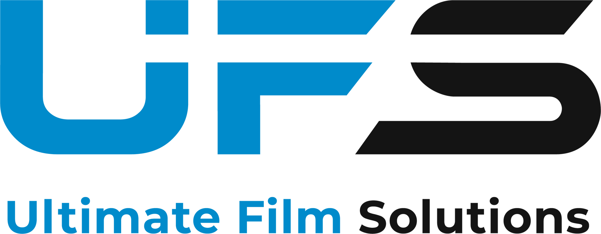 UFS logo with blue and black lettering and the words “Ultimate Film Solutions”