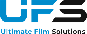 UFS logo with blue and black lettering and the words &ldquo;Ultimate Film Solutions&rdquo;