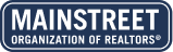 Mainstreet Organization of Realtors logo in blue and white