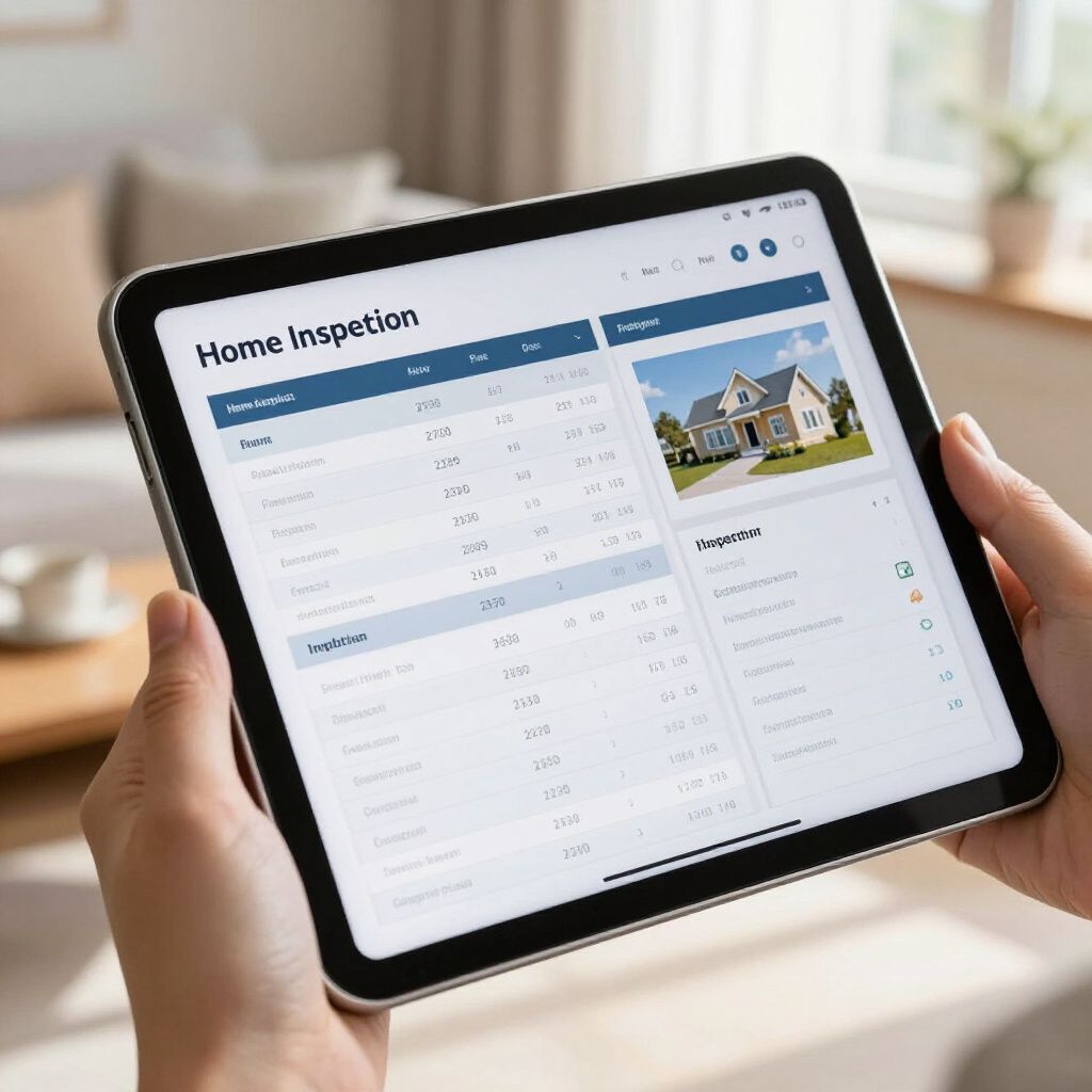Hands holding a tablet displaying a 