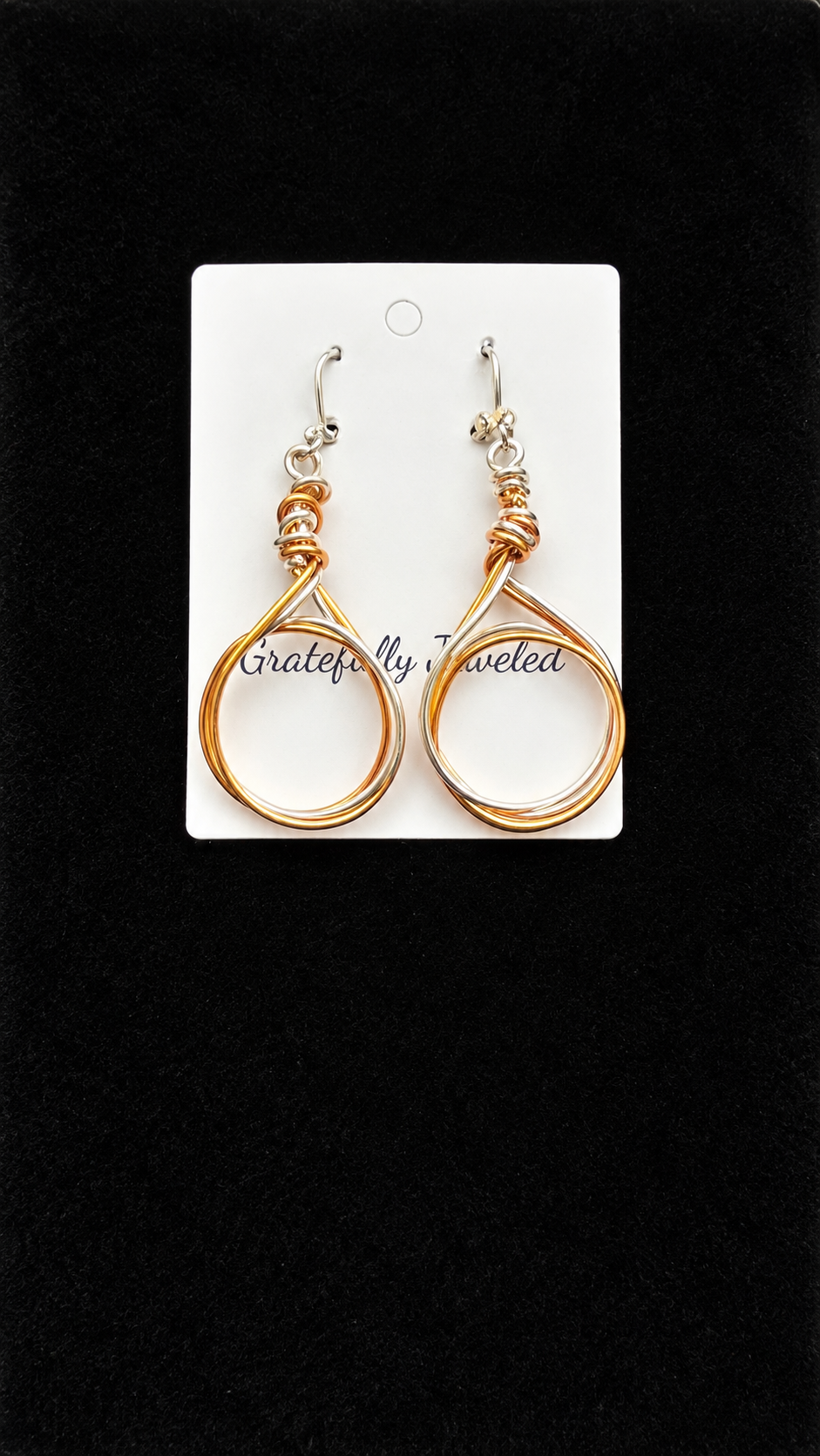 Lovely Gold/Silver Plated Hoop Earrings featuring Elegant Lever Back Hooks