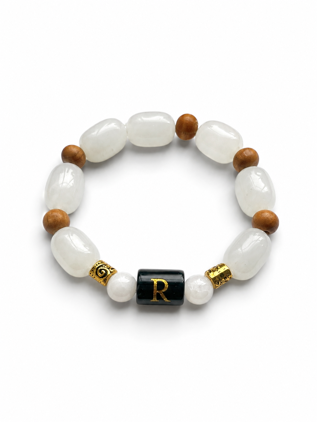 Men's Beaded Initial 