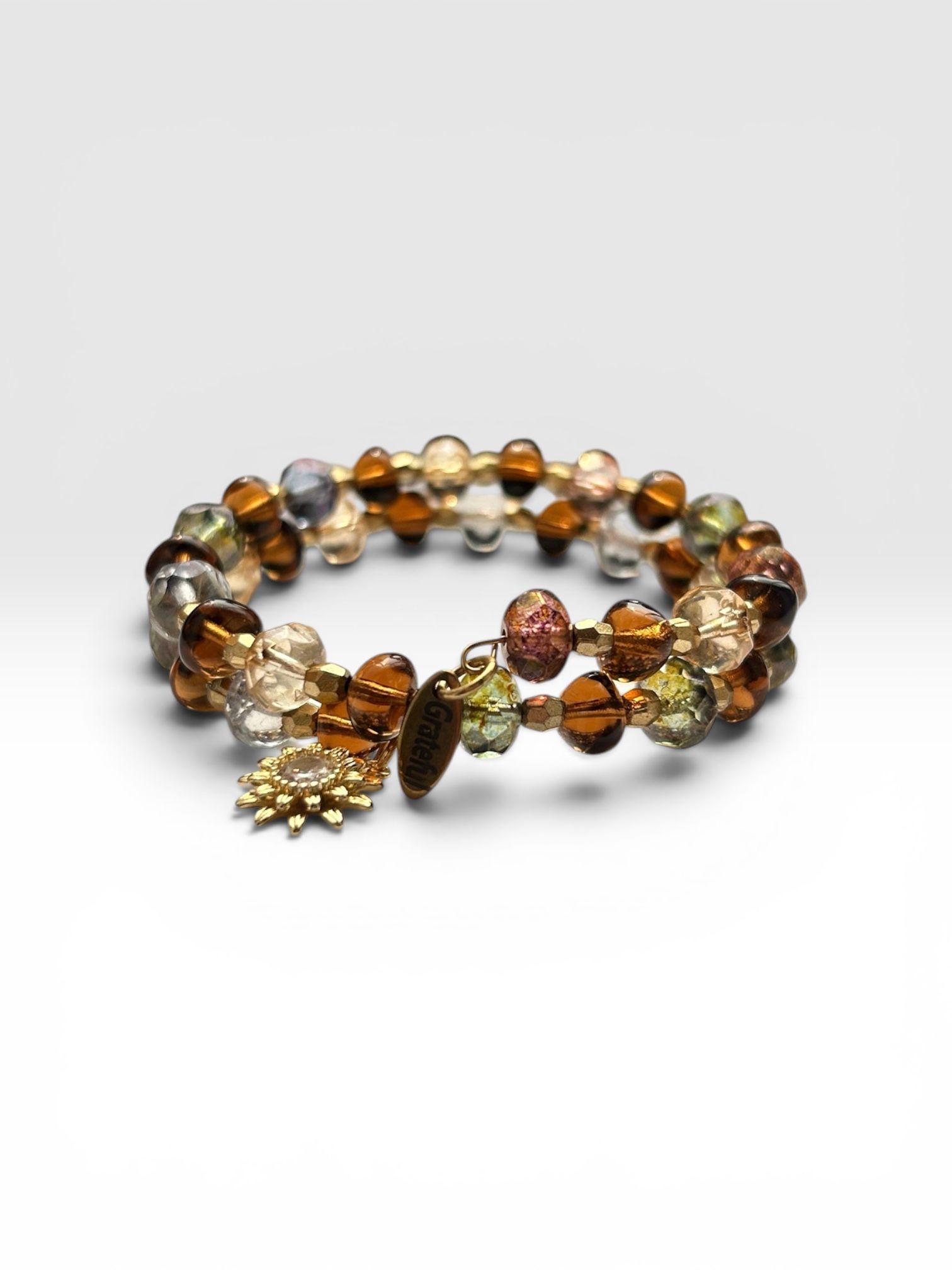 Classy Memory Wire Bracelet with Charm