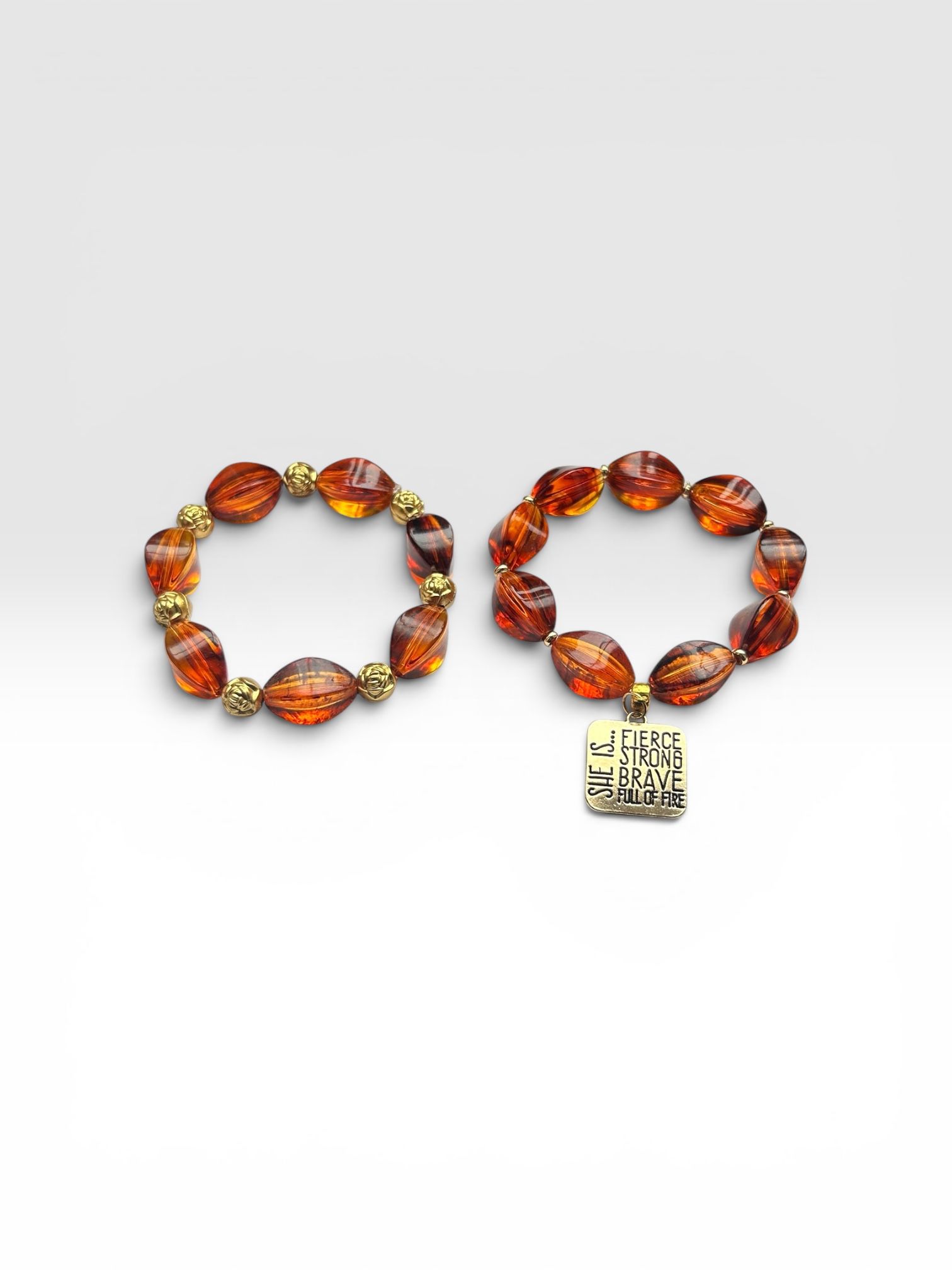 Charming Beaded Bracelet with Charm