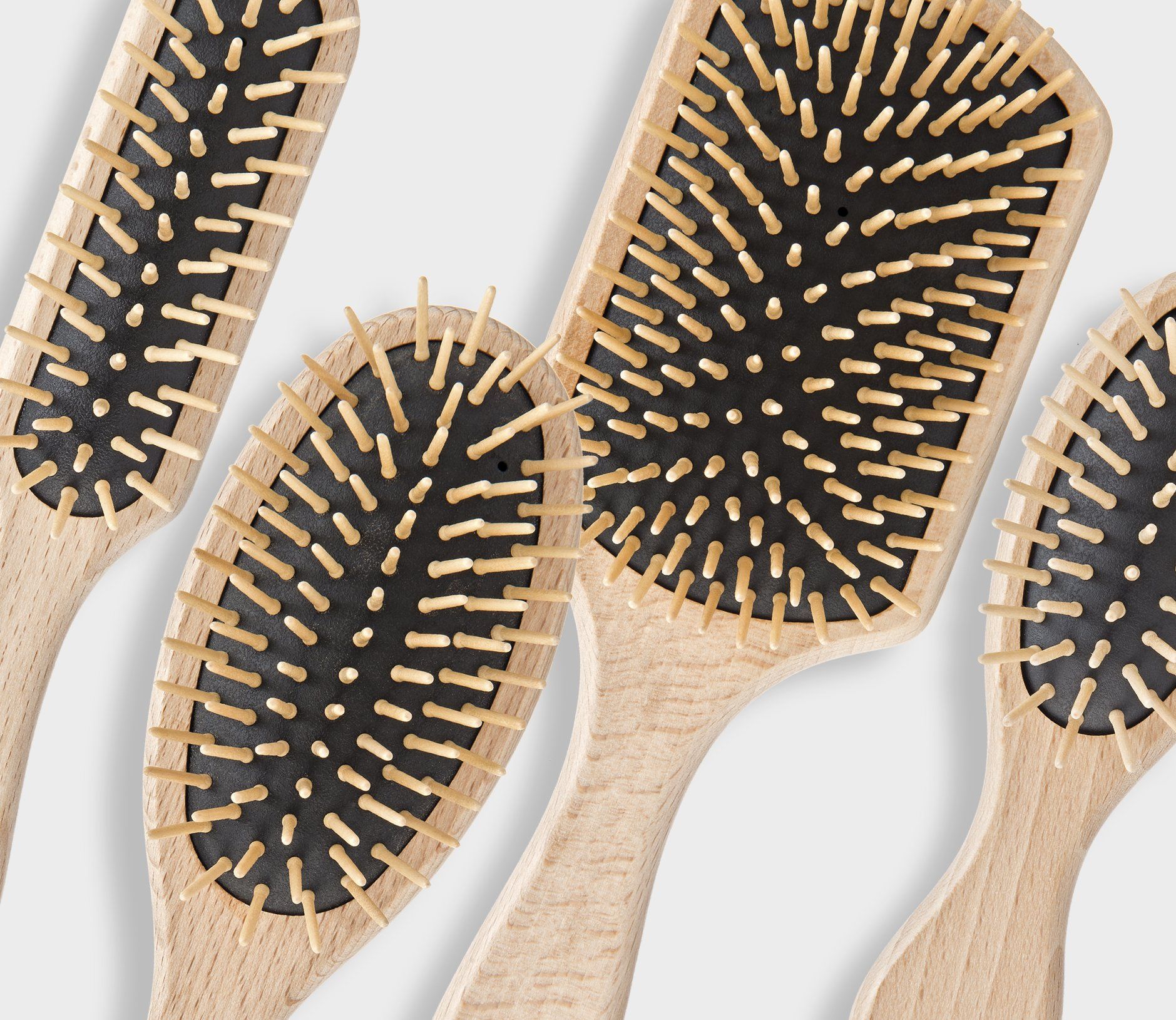 ingrosso spazzole per capelli di legno