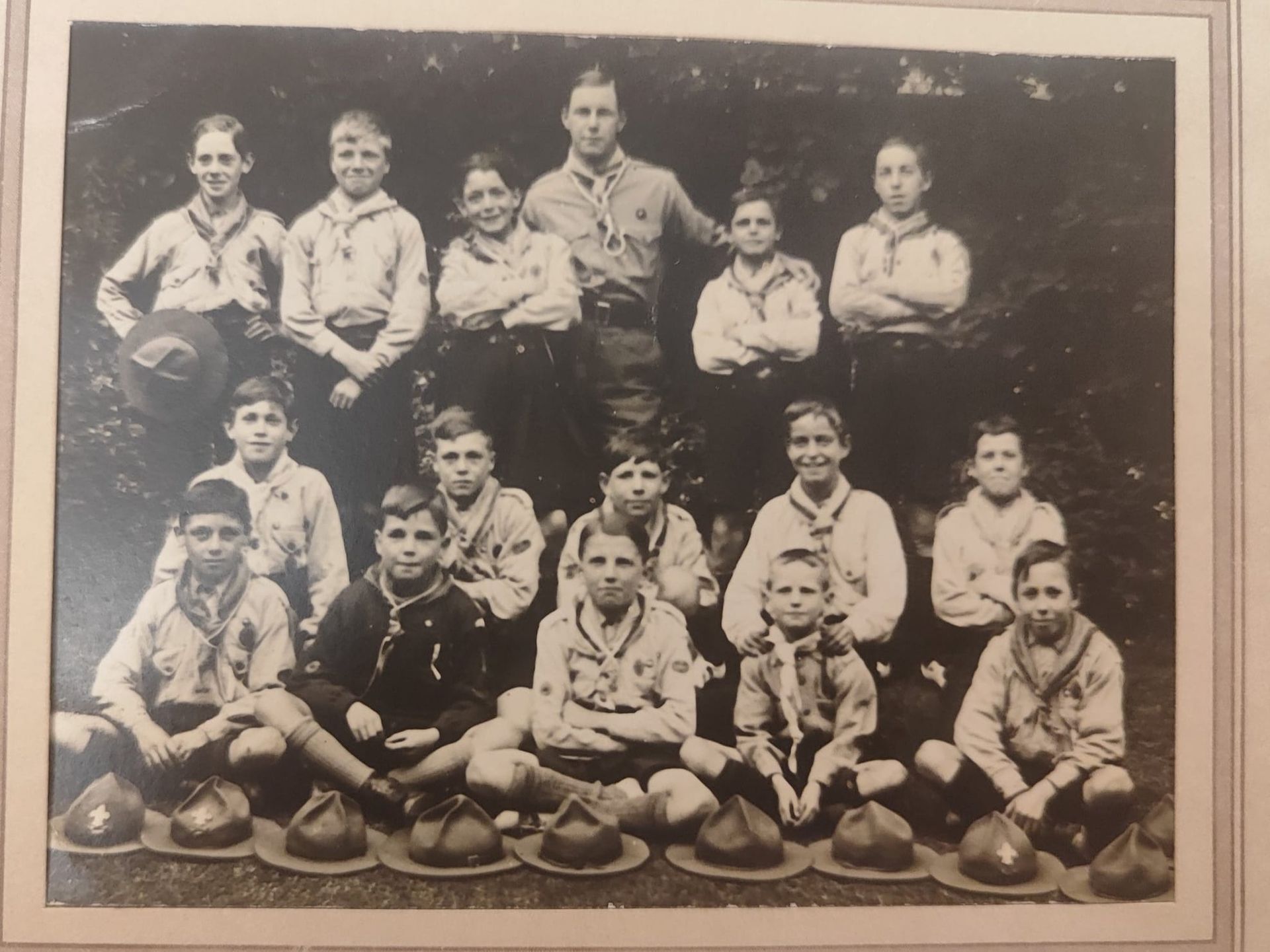 Members of the 16th Lincoln (St Nicholas) Scout Troup in 1921