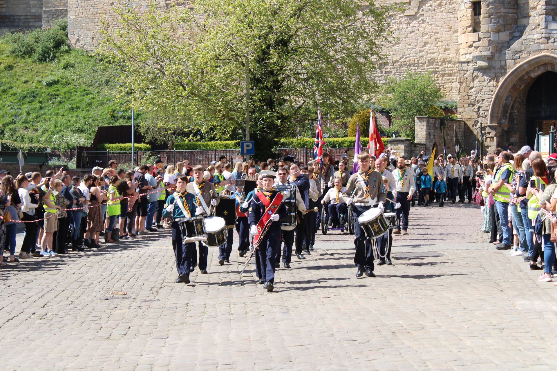 Scouts and Guides led by Lincoln Scout and Guide Band in 2025
