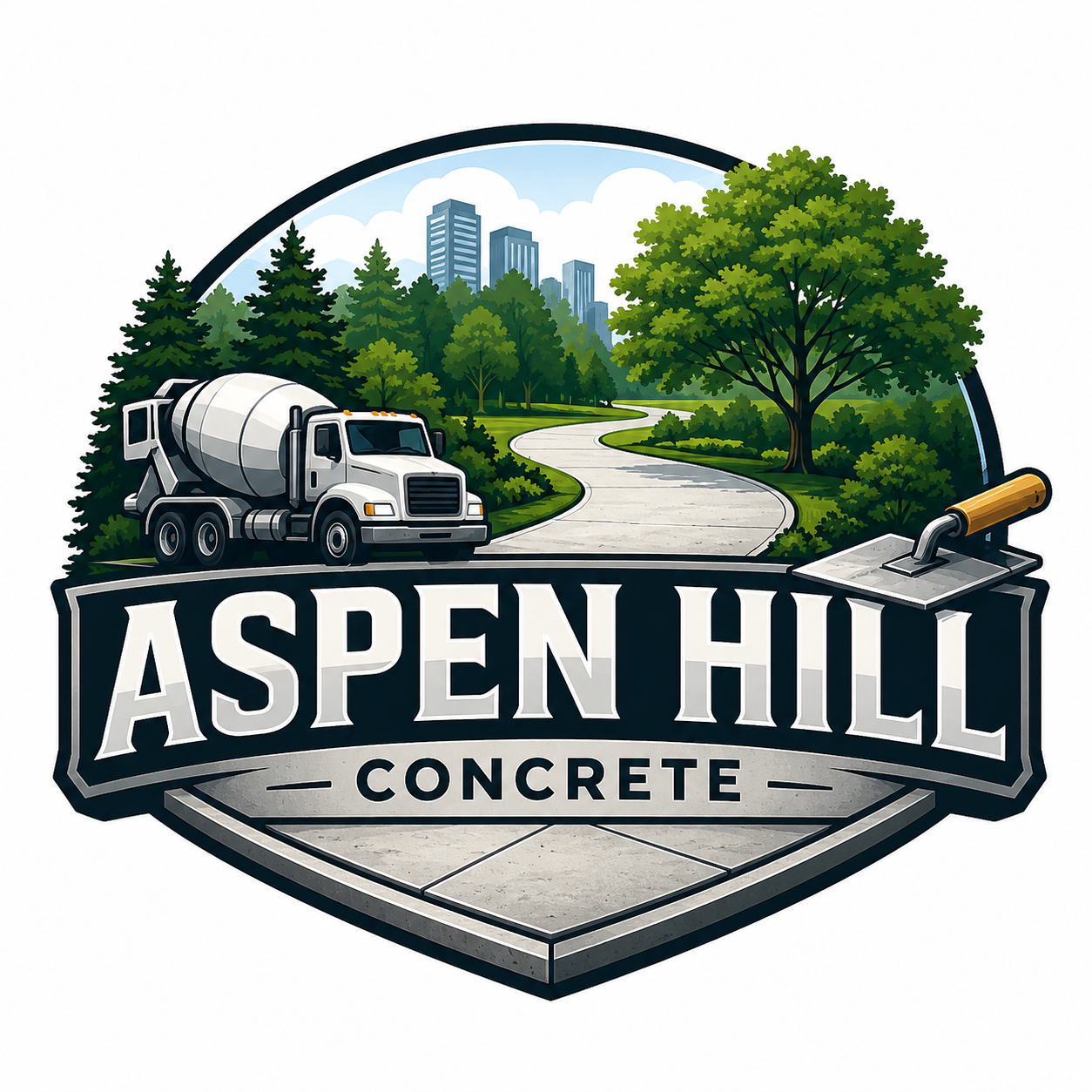 Aspen Hill Concrete Logo