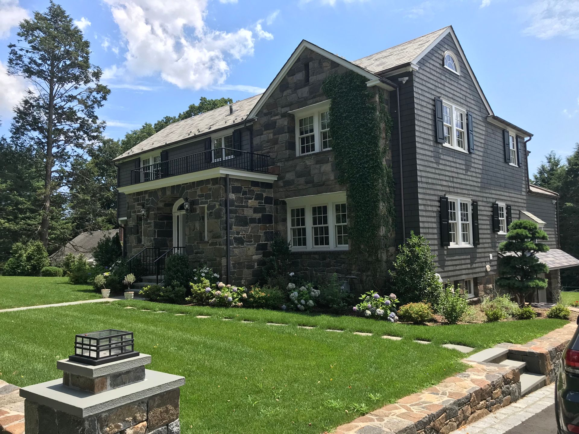 House with a lawn