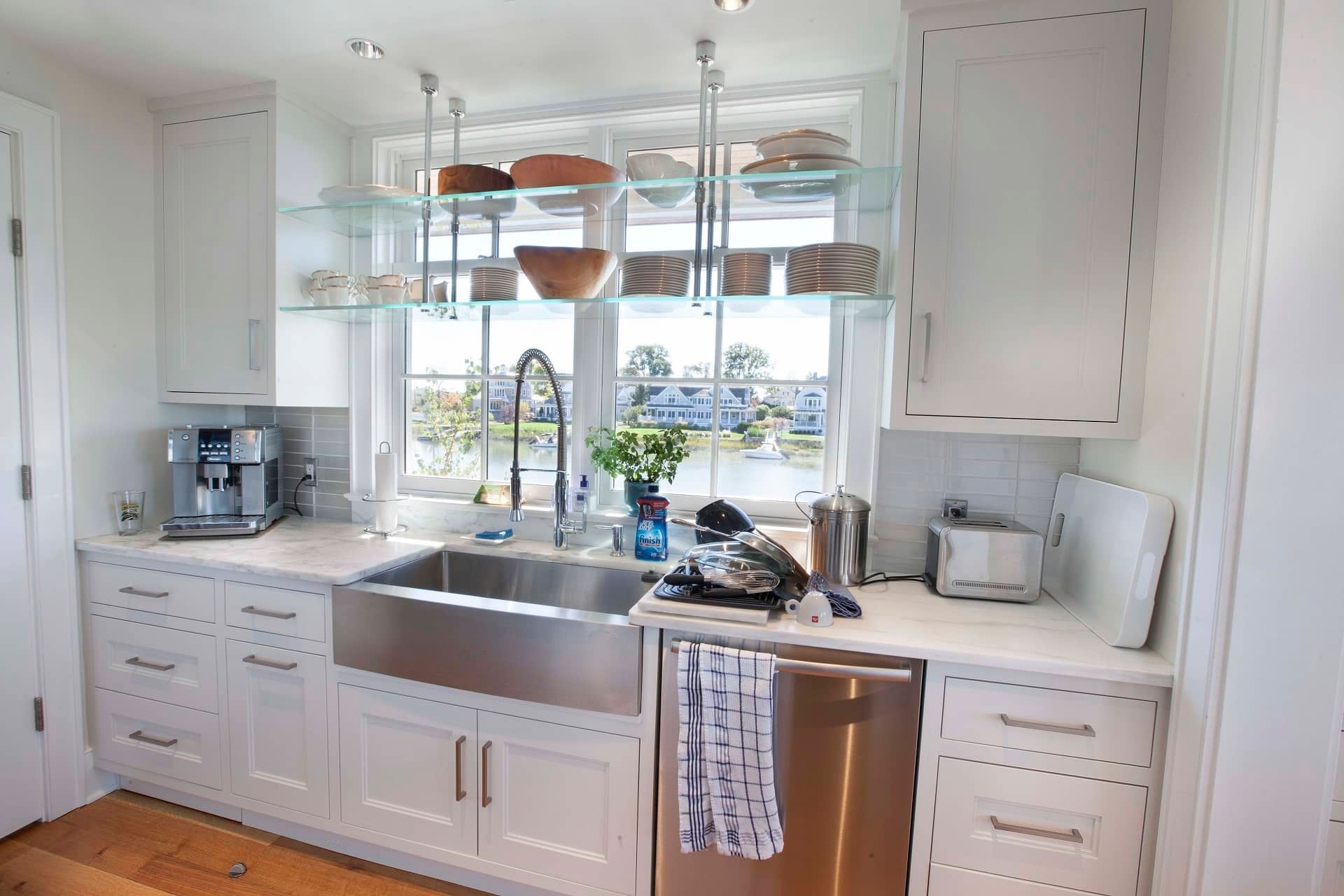 deep steel sink in kitchen remodel Greenwich, CT
