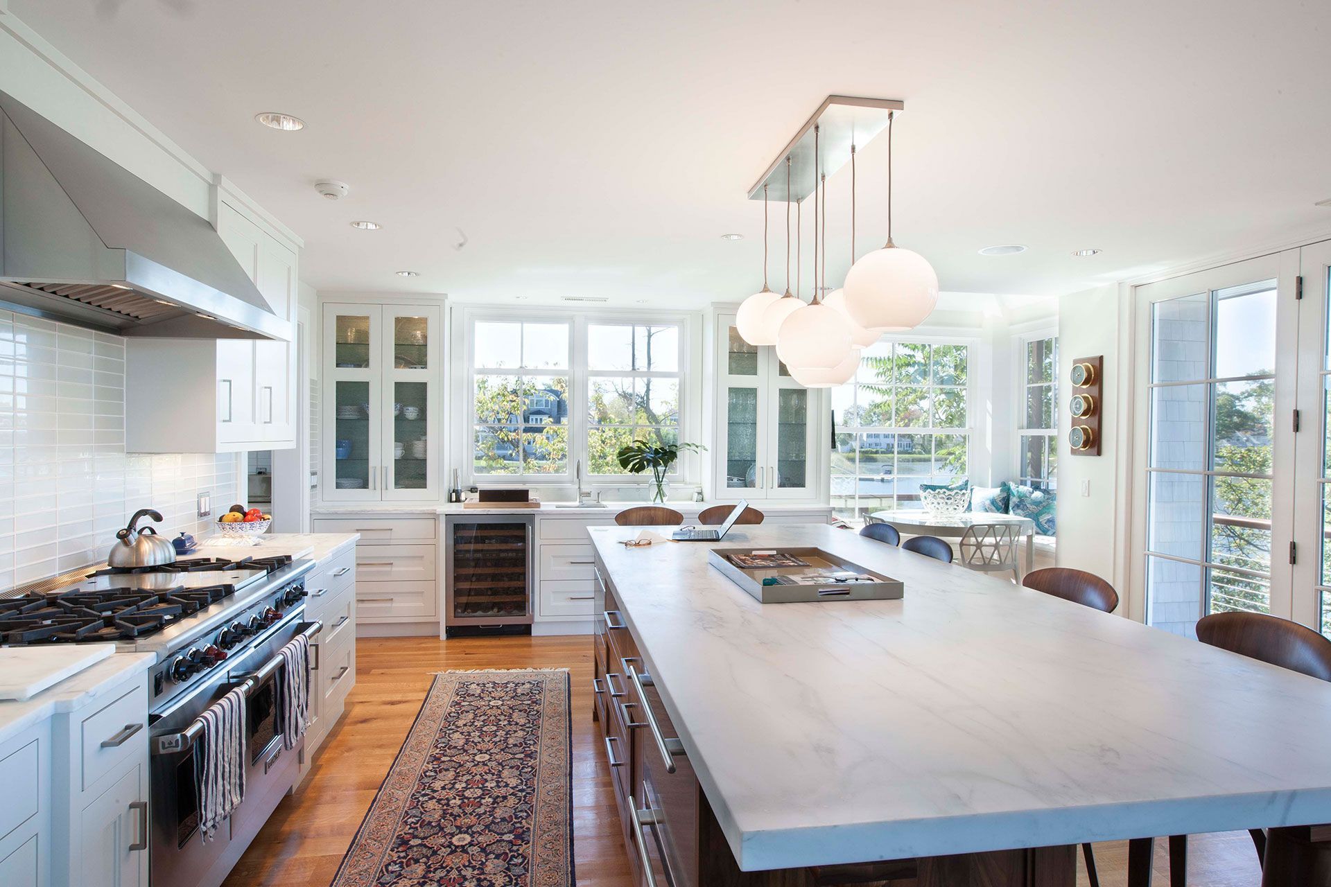 marble counters in kitchen remodel Greenwich, CT