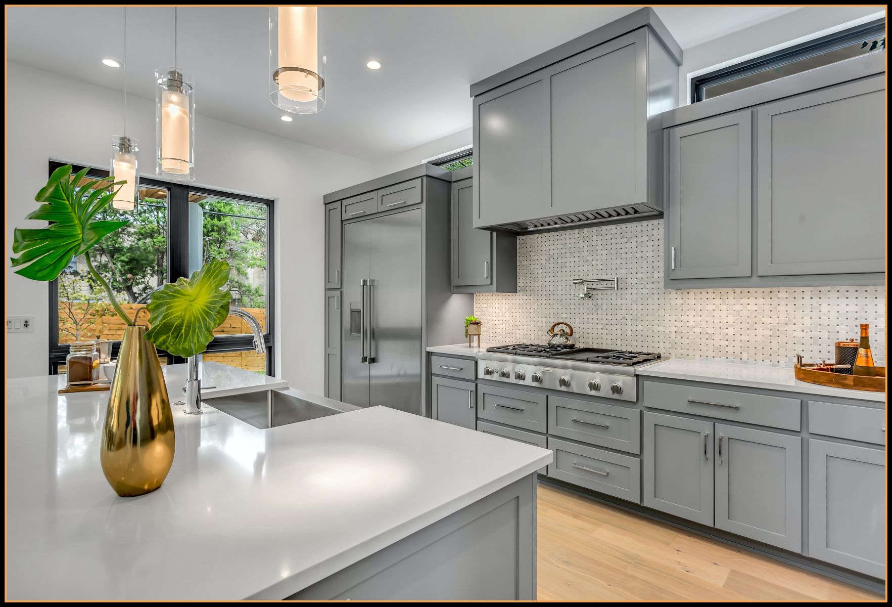slate grey kitchen remodel design Greenwich, CT