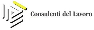 A logo for consulenti del lavoro is shown on a white background.