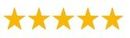 Five-star customer review rating for professional glazing and glass repair services.
