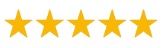 Five-star customer review rating for trusted glazing and glass repair services provided by Toodyay Glass.