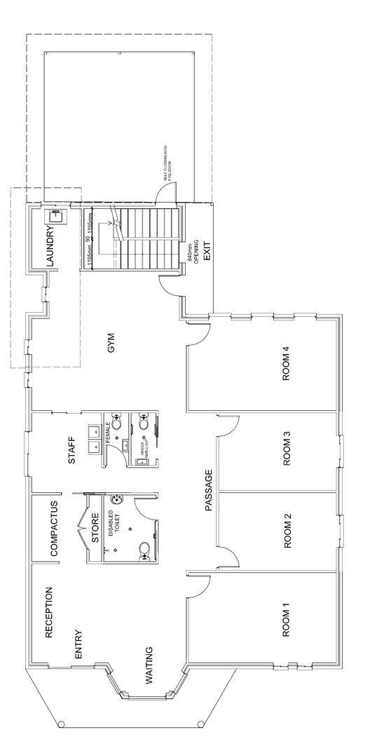 Floor plan of a house, showing rooms and layout with labelled dimensions — Mid North Coast Drafting & Construction in Taree, NSW