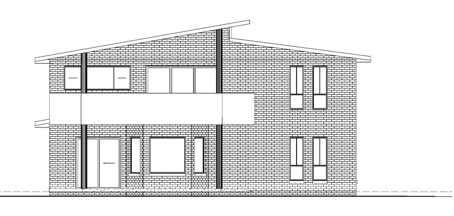 Architectural Elevation of a Two-story House — Mid North Coast Drafting & Construction in Nabiac, NSW