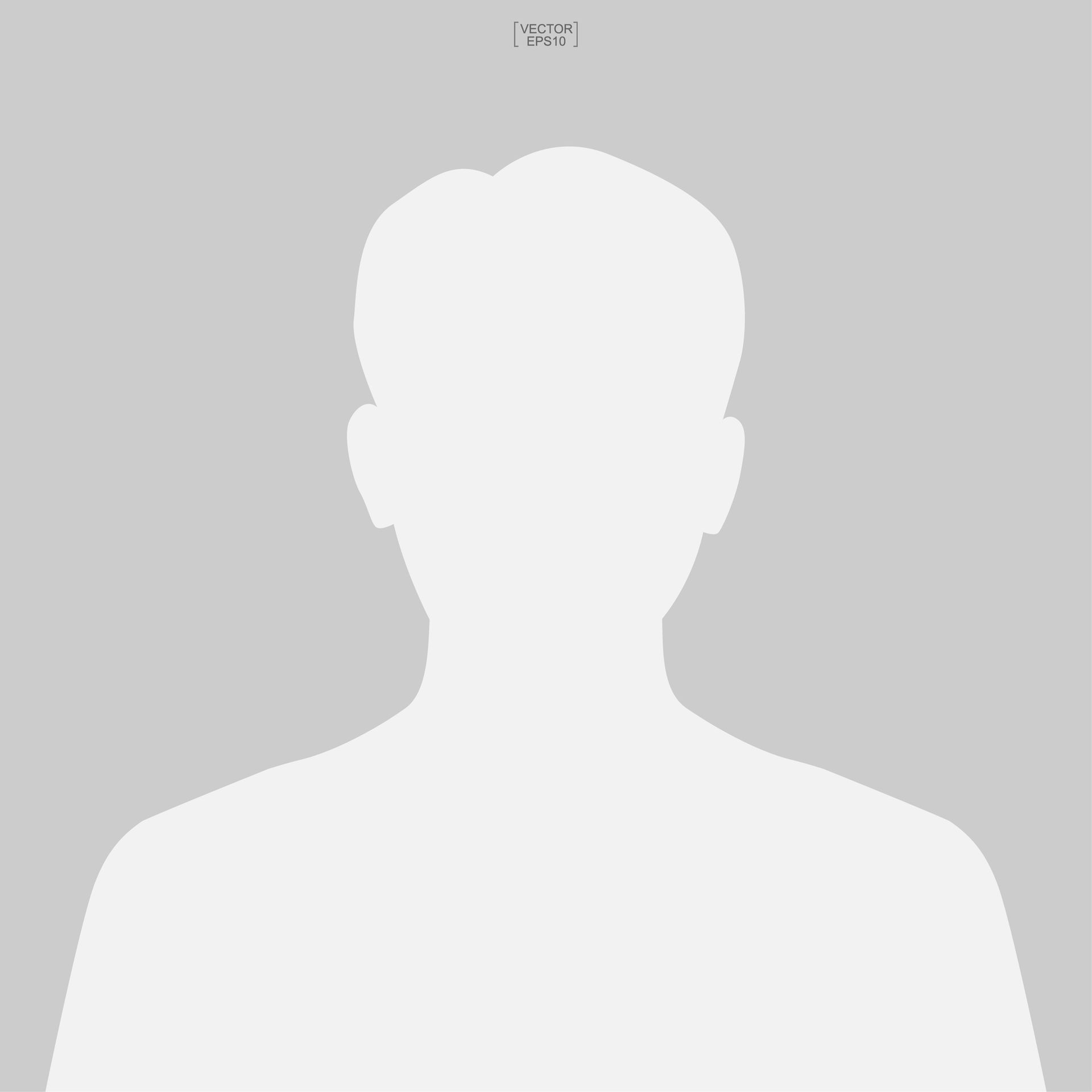 Un semplice segnaposto a forma di silhouette grigio chiaro.