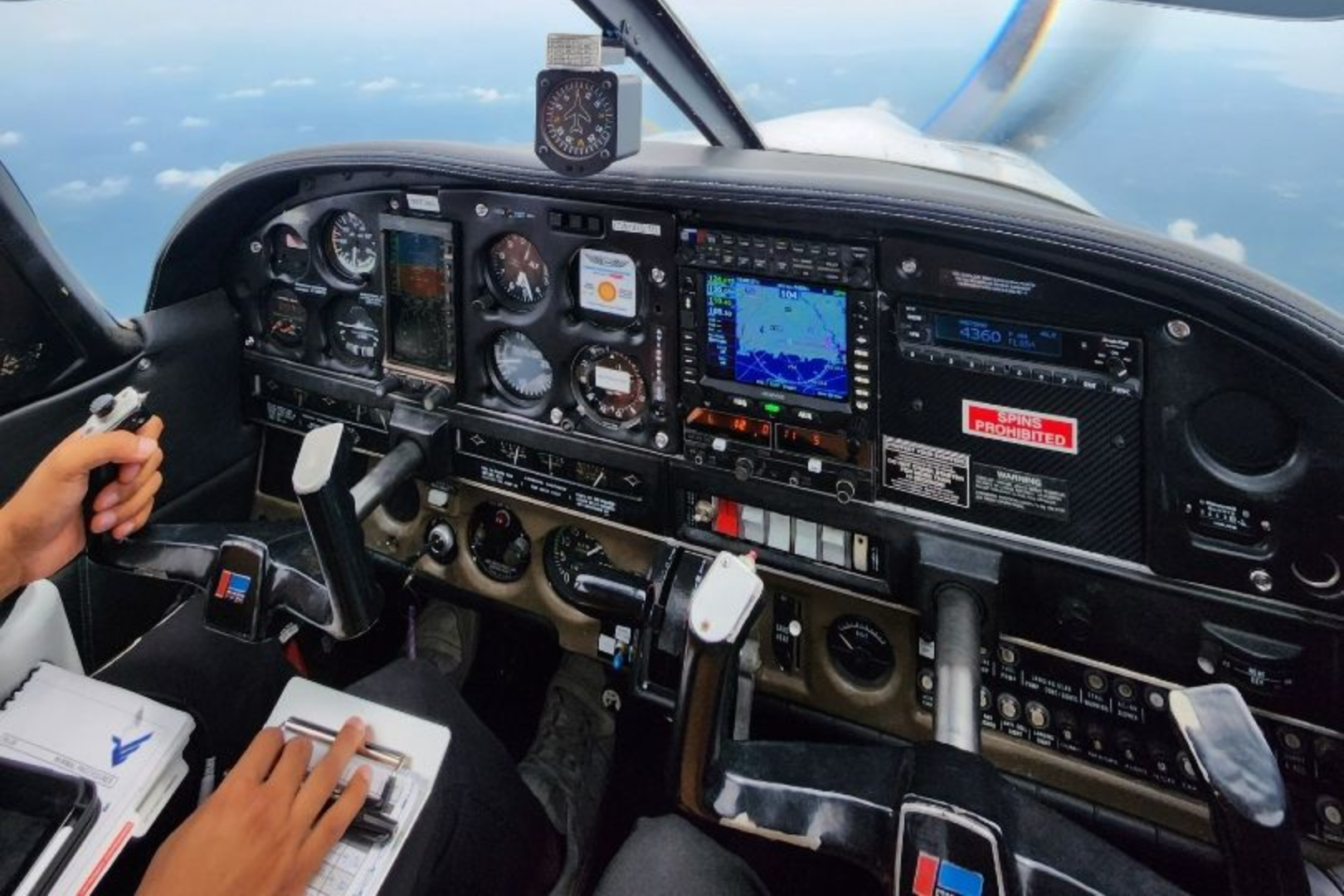 Fuel-efficient Piper Archer aircraft available for flight training and aircraft rental on Long Island. N869MA