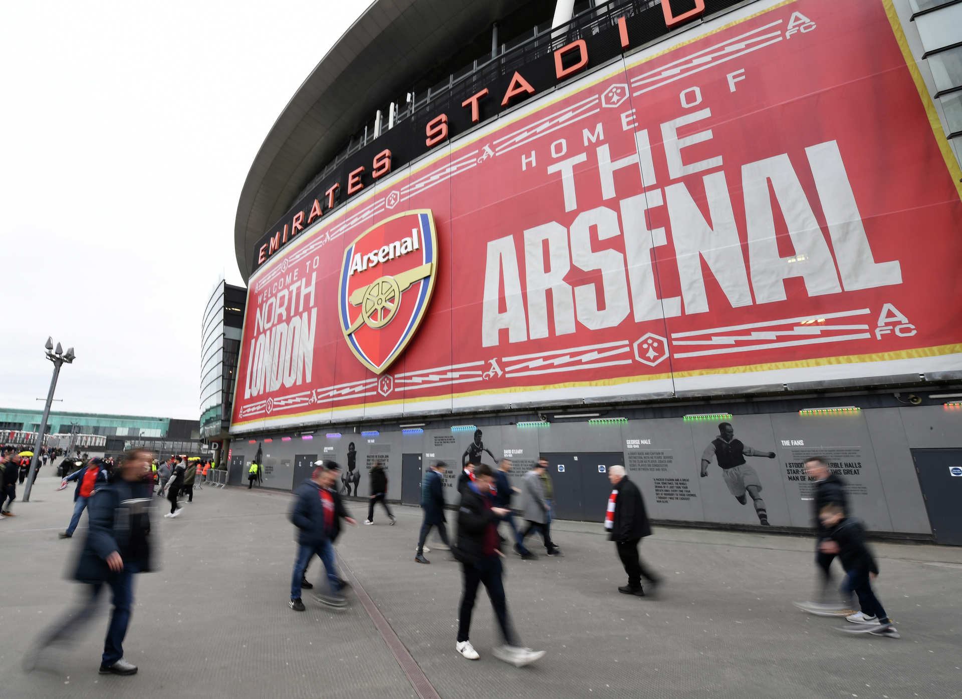 Emirates Stadium exterior street view