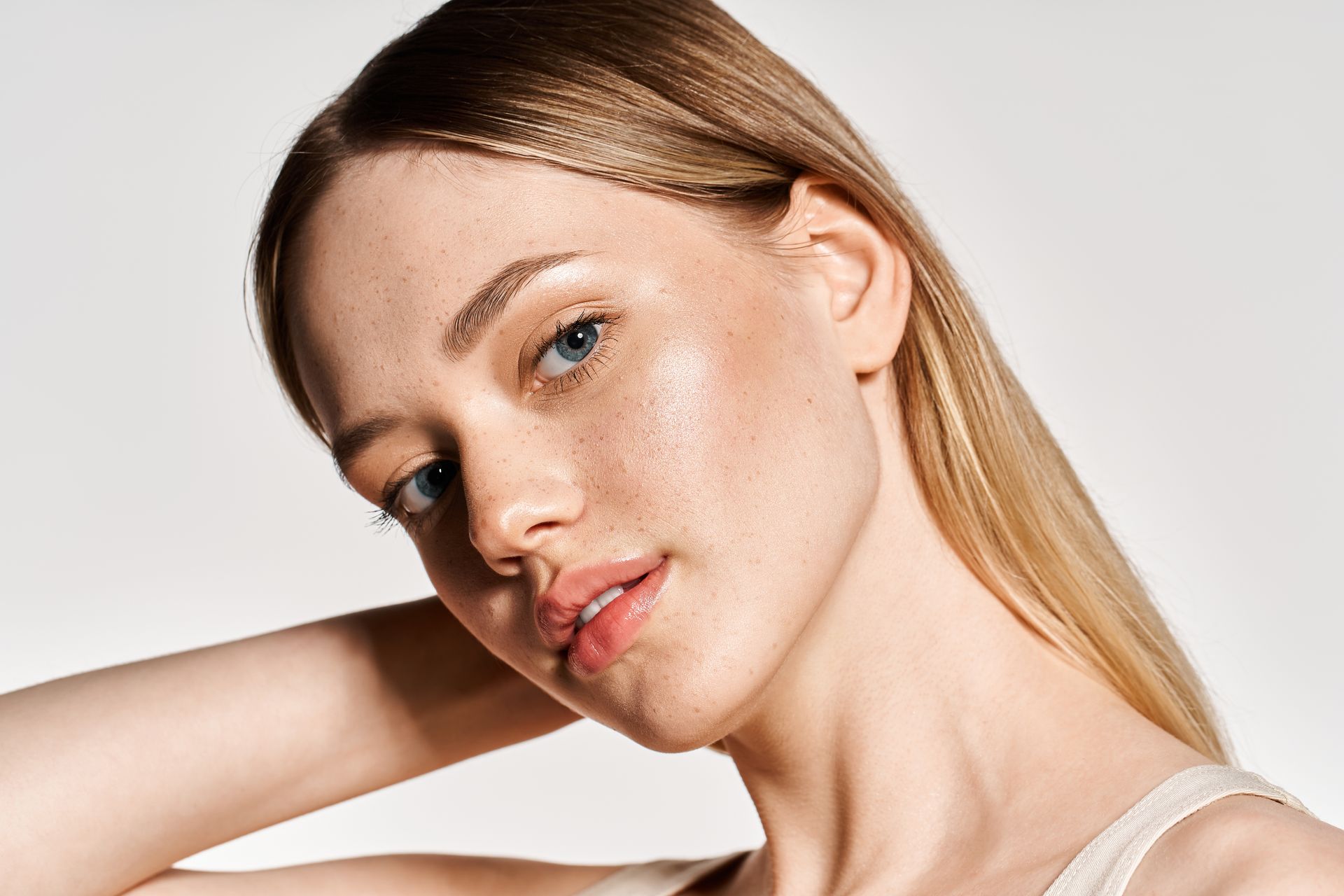 Woman with smooth skin representing PRP microneedling and facial rejuvenation treatments