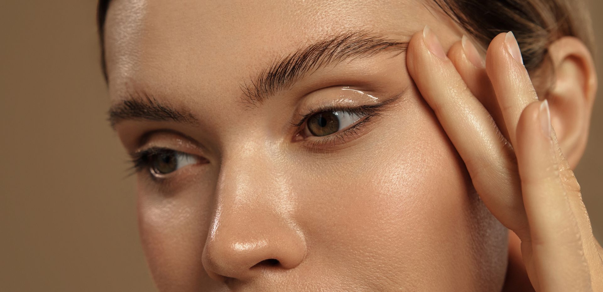 Woman with glowing skin representing PRP microneedling and natural collagen production