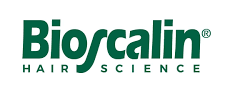Logo di Bioscalan Hair Science in testo verde su sfondo bianco.