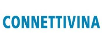 Logo blu “CONNETTIVINA” su sfondo bianco.